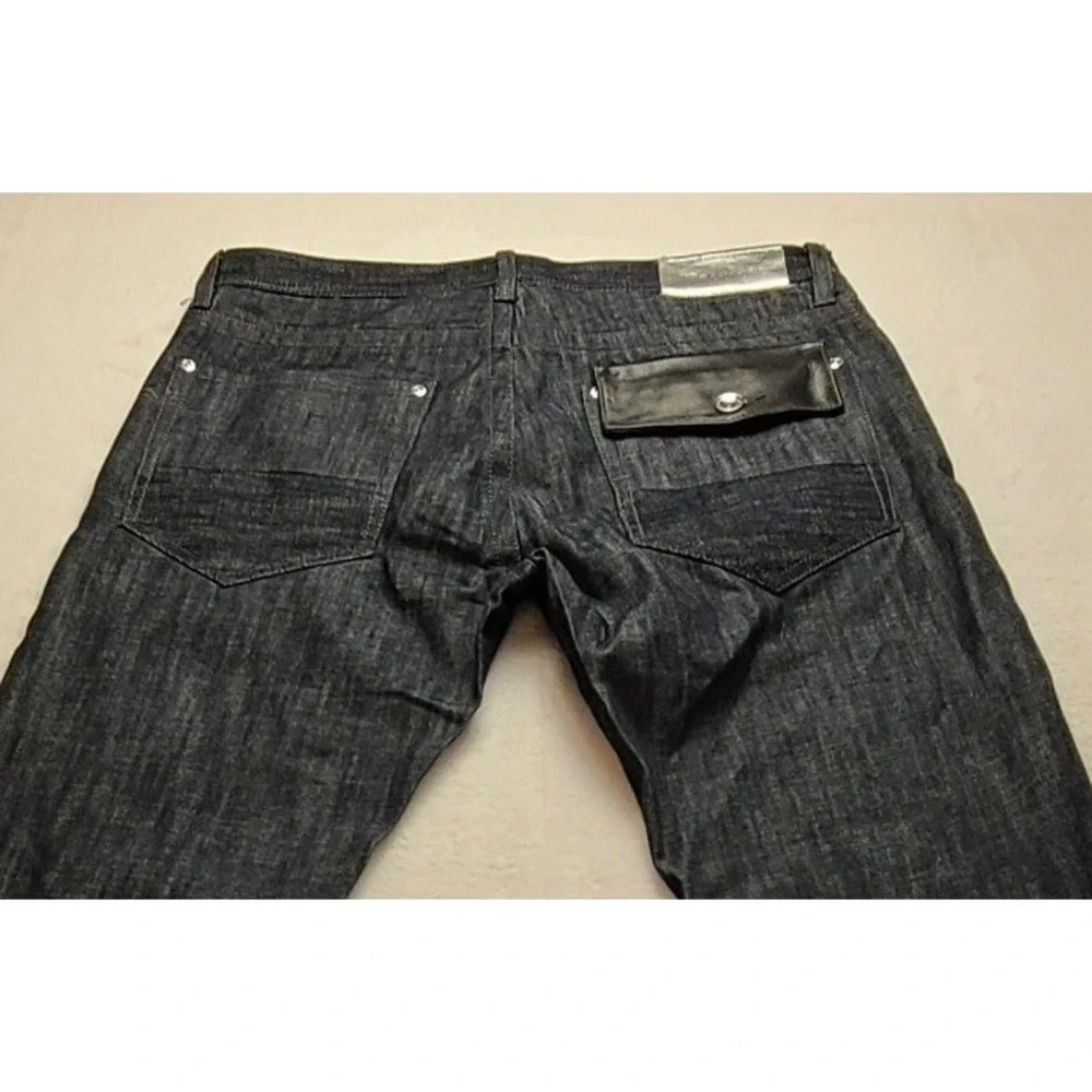 Sean John Men's Dark Wash Denim Jeans Size 34x34 Straight Leg Cotton Streetwear